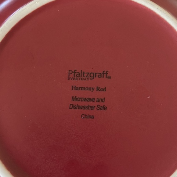 Vtg Pfaltzgraff Harmony Red Side Plates Set of 2 - Picture 4 of 4
